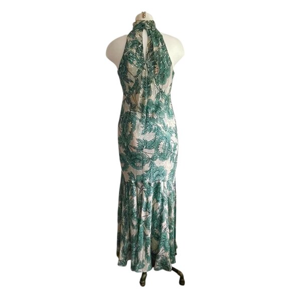 Diane von Furstenberg DVF Leeann Camellias Storm Maxi Dress - M - Picture 7 of 10